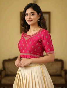 Embroidered Pink Blouse