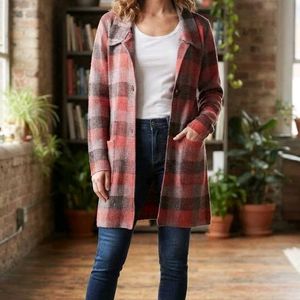 Plaid Long Sleeve Jacket