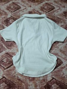 Stylish white corset top