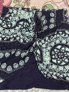 Boho Print Wrap Skirt