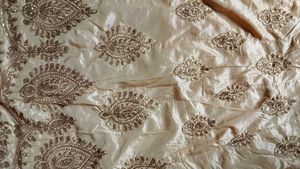 Elegant Gold Embroidered Lehenga Skirt