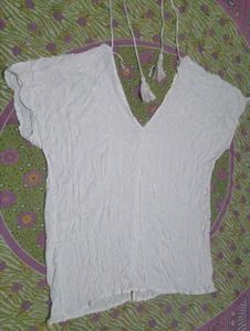 White Textured top