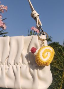 Cute Swiss Roll Keychain