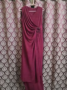 Burgundy Bodycon Gown
