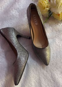 Sparkling Silver Elle Heels