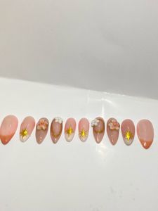 Floral Press-On Nails