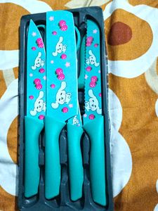 Pink Kawaii Knife Set