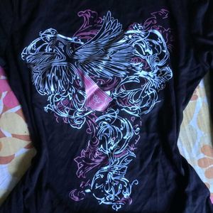 y2k gothic black long sleeves top