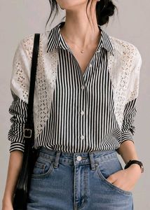 ✨❣️Pinterestly Lace Shirt in most reasonable price