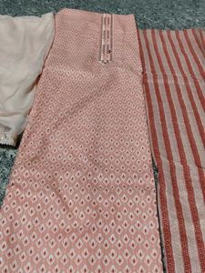 Pink kurta salwar cloth material