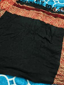 black kashmiri scarf / shawl
