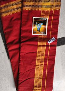 Traditional men's Red Dhoti