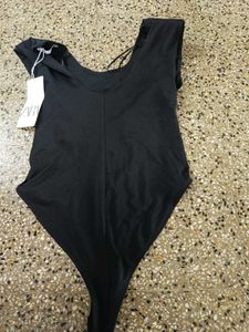 Zara Black Embellished Bodysuit