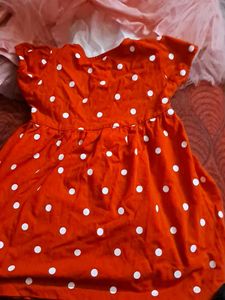 Cute  Red Polka Dot Baby Dress