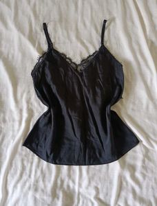 Black Lace Trim Camisole