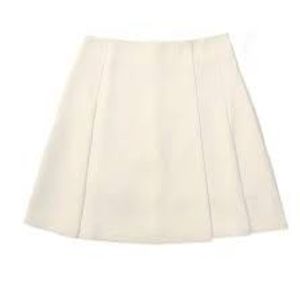 Elegant Cream A-Line Skirt