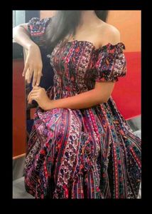 women ruffled maxi dress