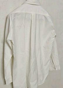 Korean Classic White Button-Down Shirt