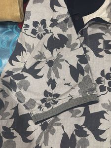 Men's Floral Print Polo Shirt