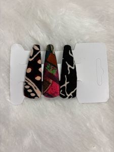 Bohemian Patterned Hair Clips Set