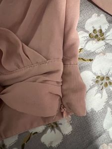 Elegant Pink Wrap Top