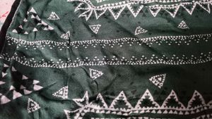 Black T-Shirt with Tribal Pocket and back design