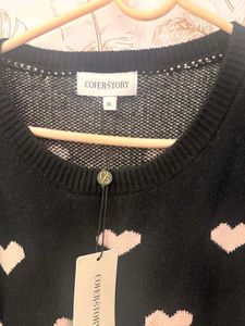 Cover Story Black Heart Sweater