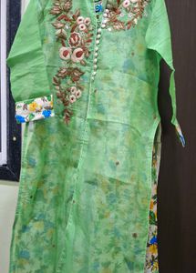 Floral Print Ethnic Gown