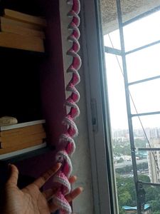 crochet spiral wall hanging decor