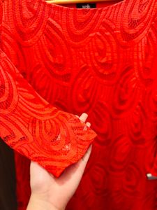 Stunning Red Lace Dress