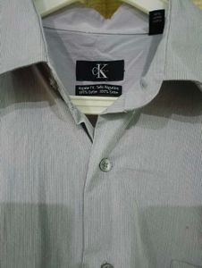 Calvin Klein Men's Light Blue Dress Shirt