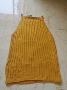 H&amp;M Ribbed Yellow Tank Top