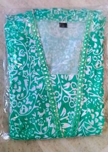 💚🩵 Embroidery Green Kurta