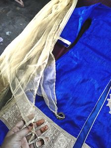 Heavy Long Kurta, Skirt, Dupatta Set