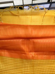 Beautiful Yellow Organza Saree🟡💛🟡💛