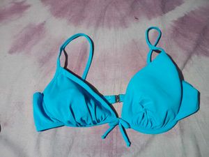 Blue Halter Neck Bikini  bra