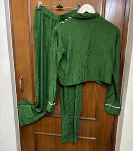 Mango Green Cotton Co-Ord Set