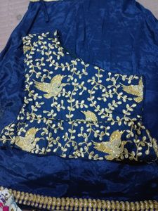 one shoulder lehenga set