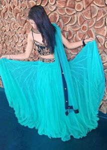 Stunning Turquoise Lehenga Choli