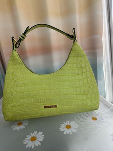 Lime Green Forever Glam Hobo Bag