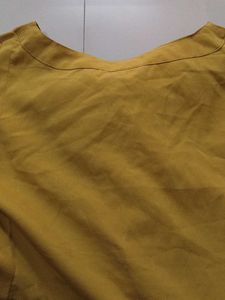 Mustard Yellow Embroidered Kurta