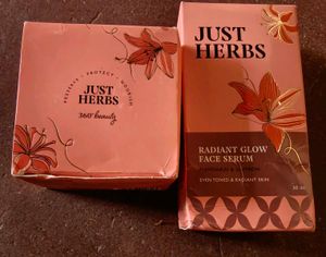 Just Herbs Radiant Glow Face Serum &amp; Cream