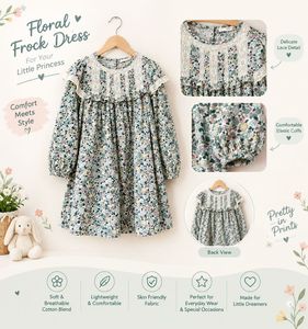 Floral Frock Dress for Little Princess