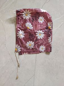 Daisy Print Long Raincoat Coat for Women