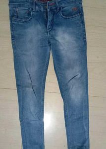 Men's Blue Washed Jeans + freebie