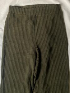 STREET9 Olive Green Ribbed Pants