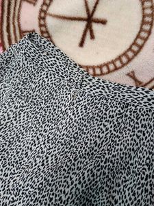 Animal Print Wide Leg Pants