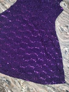 Sparkling Purple Party Dress
