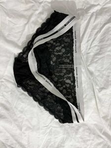 Victoria's Secret Black Lace Panty