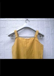 Yellow Square Neck Cami Top